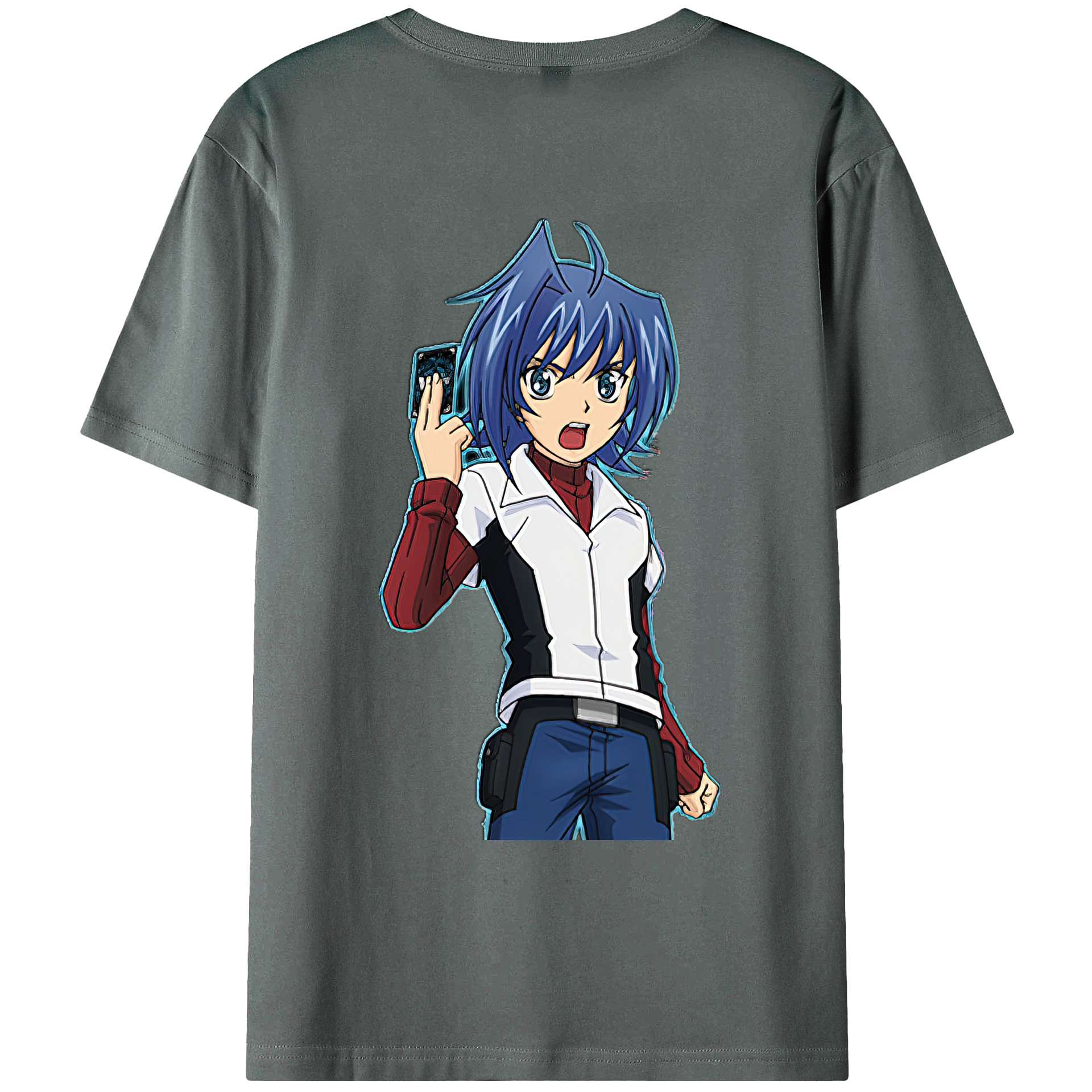 （画像用） 遊☆戯☆王 Yu-Gi-Oh! 綿100％ メンズ半袖Tシャツ（バックプリント） 通気性